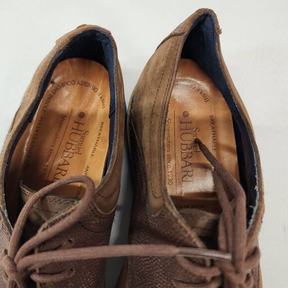 Cole Haan Brown Oxfords with Blue Sole - Picture 9 of 10